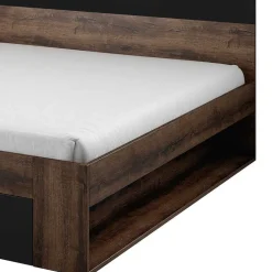 Bettgestell mit Schublade in Eiche Dunkel - Sivarin