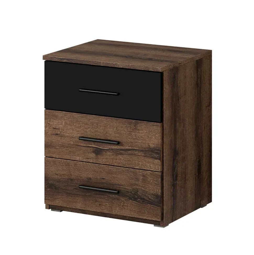 Bettgestell mit Schublade in Eiche Dunkel - Sivarin