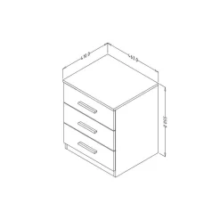 Bettgestell mit Schublade in Eiche Dunkel - Sivarin