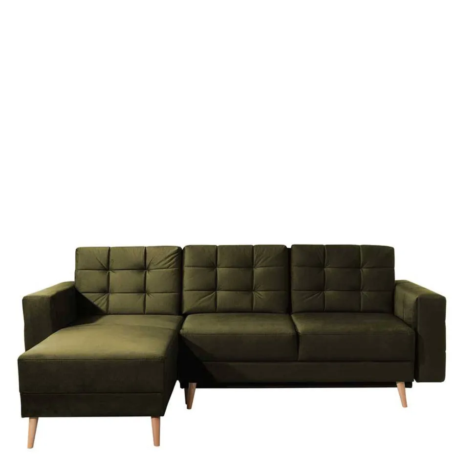 Bettsofa Polsterecke in Oliv Grün - Joshua