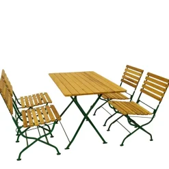 Biergarten Tischgruppe aus Robinie - Gracy (fünfteilig)