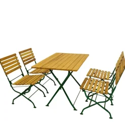 Biergarten Tischgruppe aus Robinie - Gracy (fünfteilig)