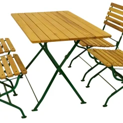 Biergarten Tischgruppe aus Robinie - Gracy (fünfteilig)