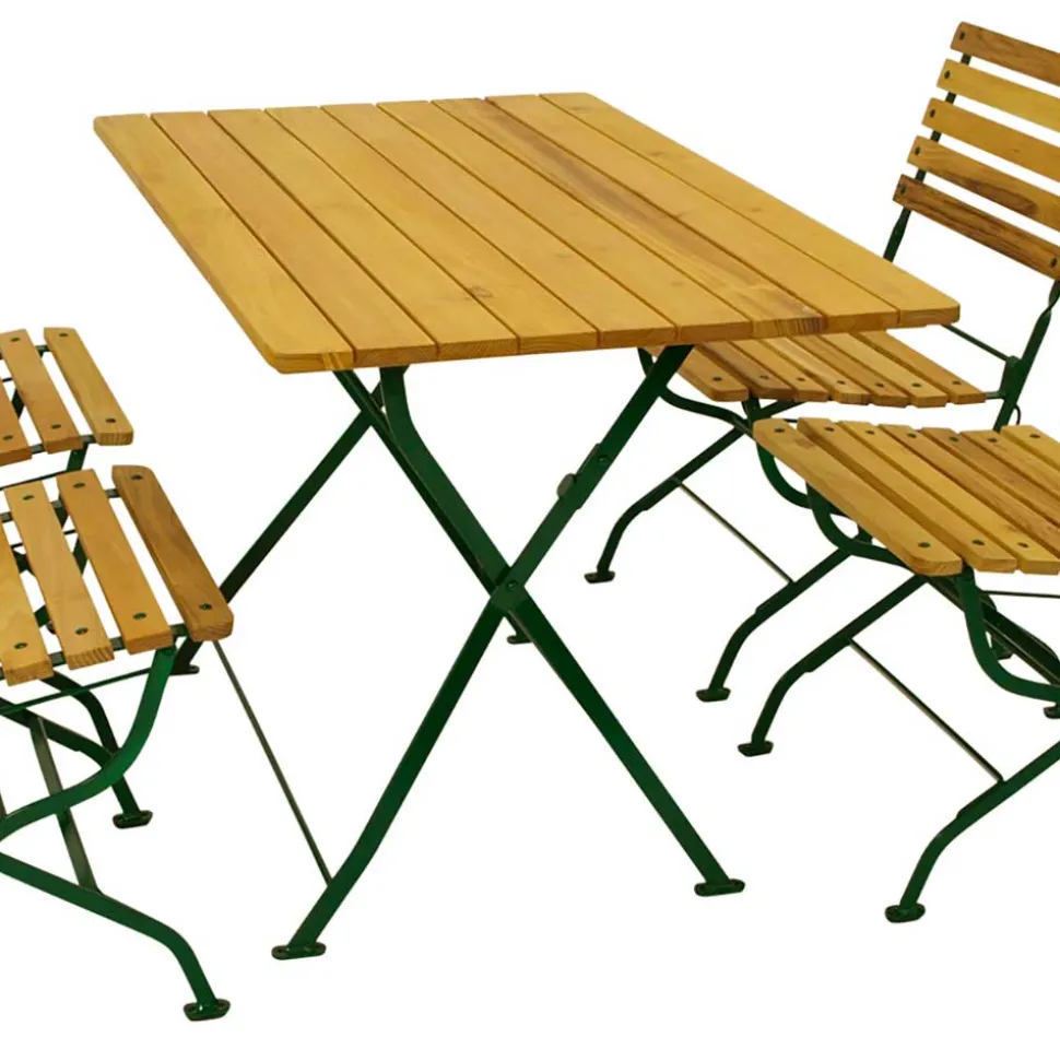 Biergarten Tischgruppe aus Robinie - Gracy (fünfteilig)