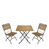 Biergarten Tischgruppe für 2 Personen - Amyos (dreiteilig)