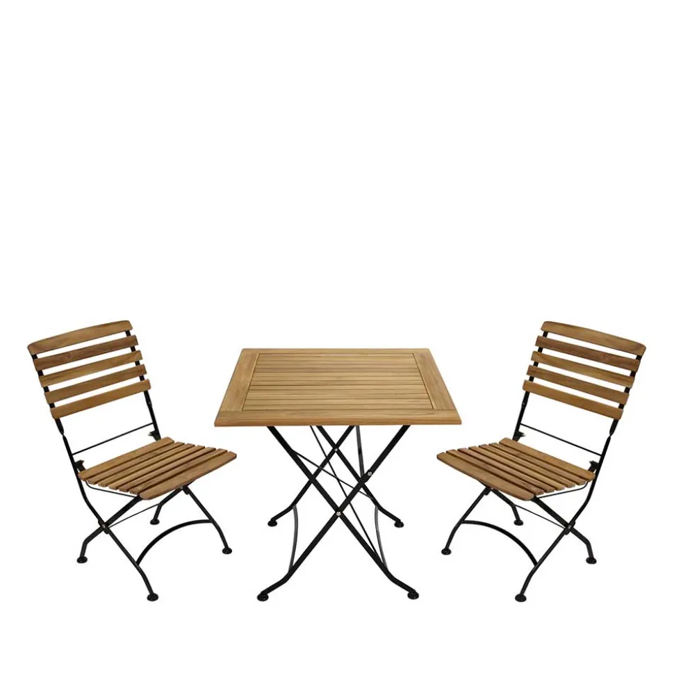 Biergarten Tischgruppe für 2 Personen - Amyos (dreiteilig)