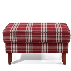 Big Ohrensessel in Rot kariert - Matieu