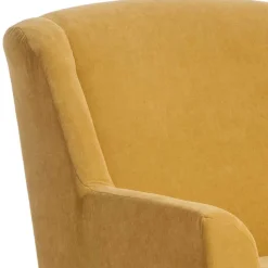 Big Polstersessel in Gelb Velours - Vynn