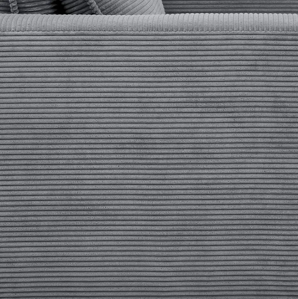 Big Sessel aus Cord in Anthrazit - Ruffos