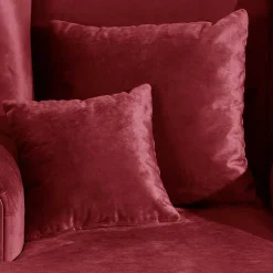 Big Sessel in Rot Samtvelours - Simple
