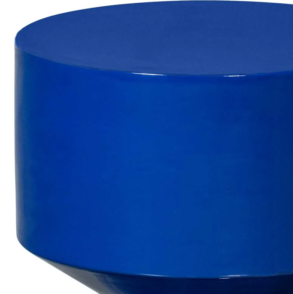 Blauer Beistelltisch im Hantel Design - Glorious