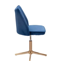 Blauer Schreibtischstuhl aus Samt - Lalita