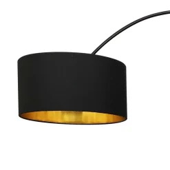 Bogenlampe in Schwarz & Gold - Tamya