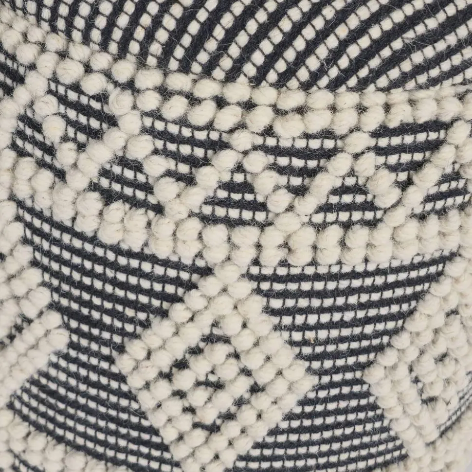 Boho Polsterhocker aus Wolle Webstoff - Fiodor