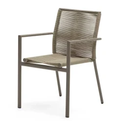 Braune Armlehnenstühle Indoor & Outdoor - Fivizano (4er Set)