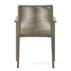 Braune Armlehnenstühle Indoor & Outdoor - Fivizano (4er Set)