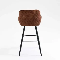 Braune Barstühle mit Armlehnen - Caballo (2er Set)