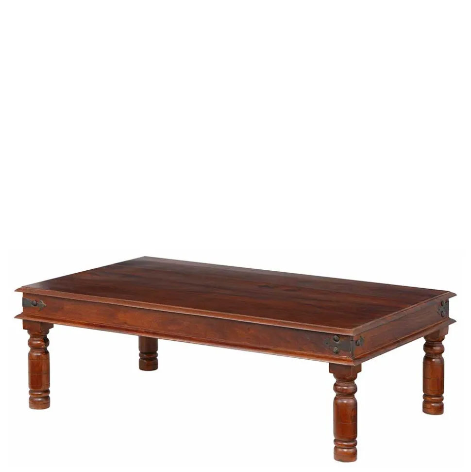 Brauner Kolonialstil Couchtisch 60x60 oder 120x75 - Meho