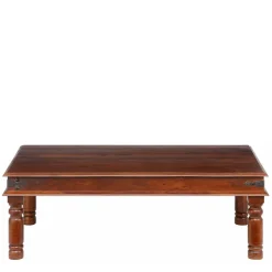 Brauner Kolonialstil Couchtisch 60x60 oder 120x75 - Meho