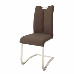 Brauner Stuhl mit hoher Lehne - Montry (2er Set)