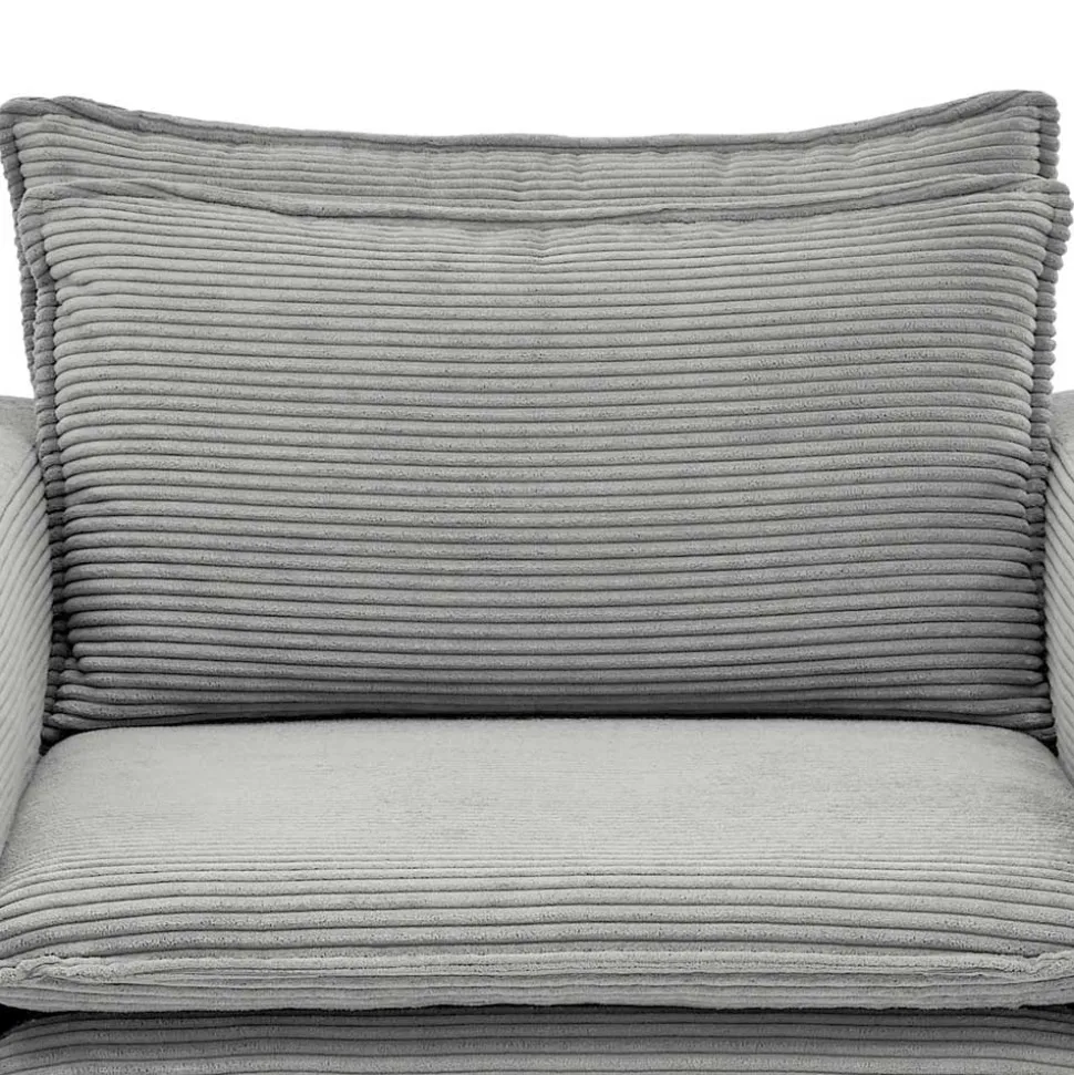 Breitcord Sessel in Hellgrau - Tessina