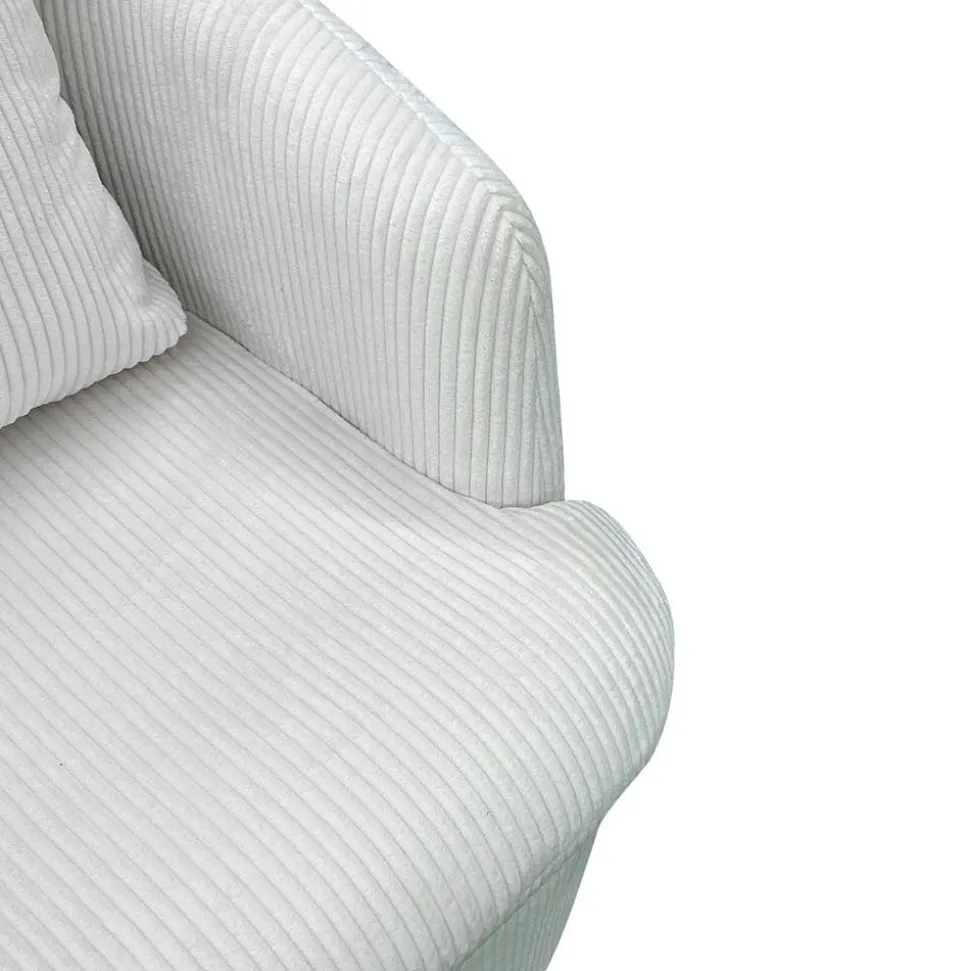 Breitcord Sessel in Offwhite - Fenturam