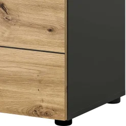 Breite Flurkommode mit zwei Schubladen - Norja