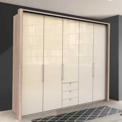 Breiter Kleiderschrank mit 2 Falttüren - Rativian