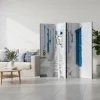 Breiter Raumtrenner in Weiß & Blau - Malta
