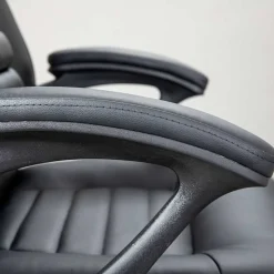 Büro Drehsessel aus Kunstleder in Schwarz - Emsa