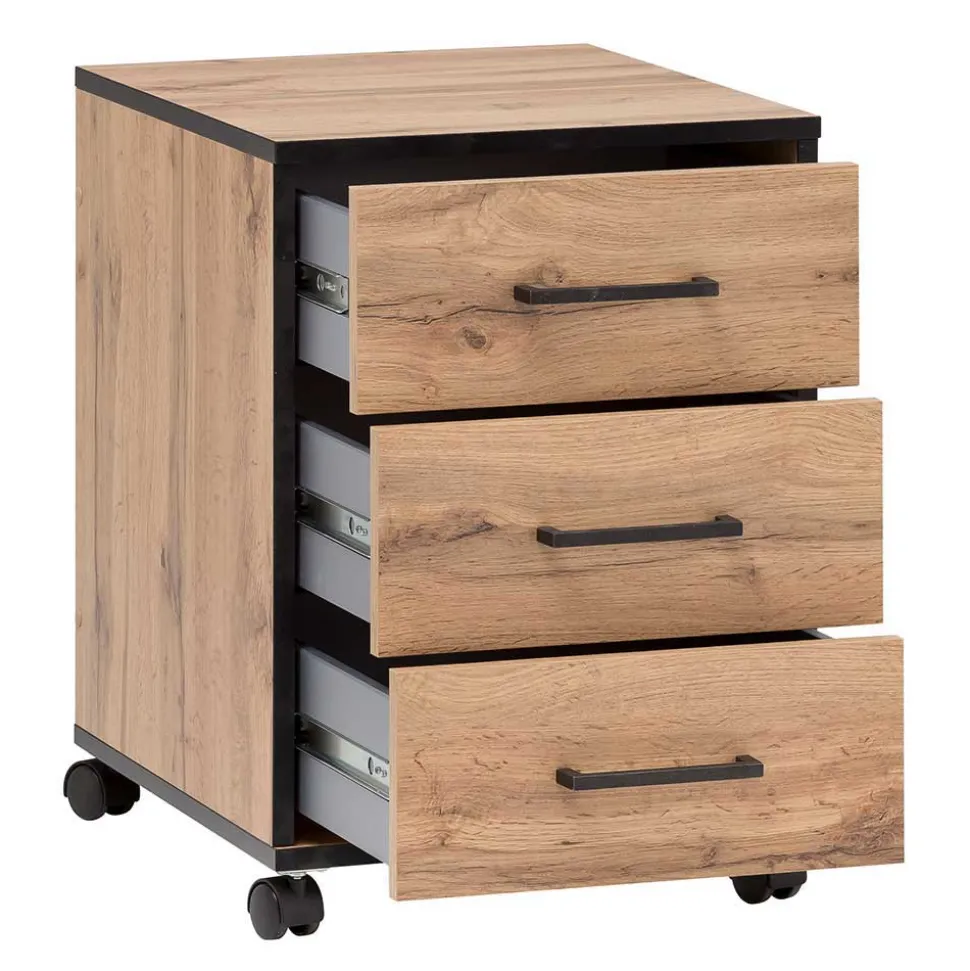 Büro Schreibtisch & Regal Set - Zustic (dreiteilig)