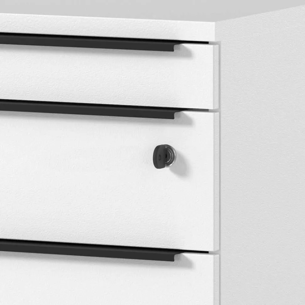 Büro Schreibtisch Rollcontainer in Weiß - Sparkle