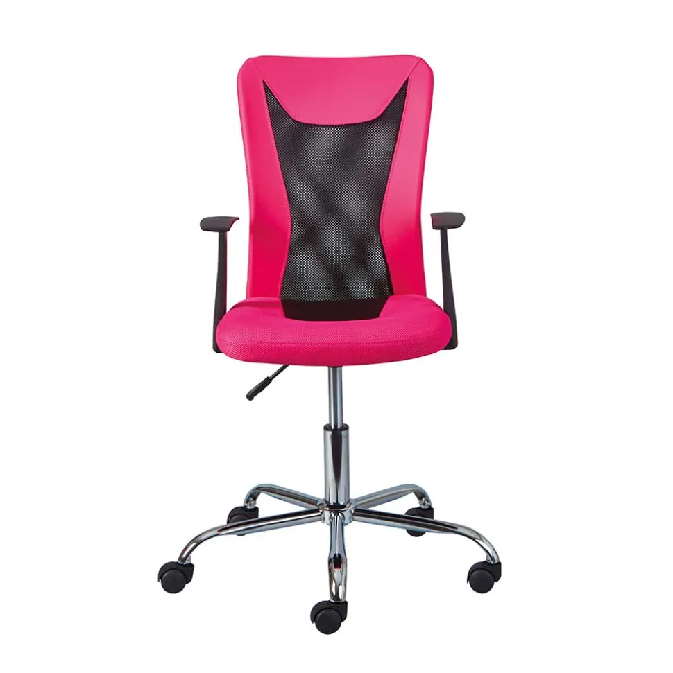 Bürodrehstuhl in Pink & Schwarz - Catama