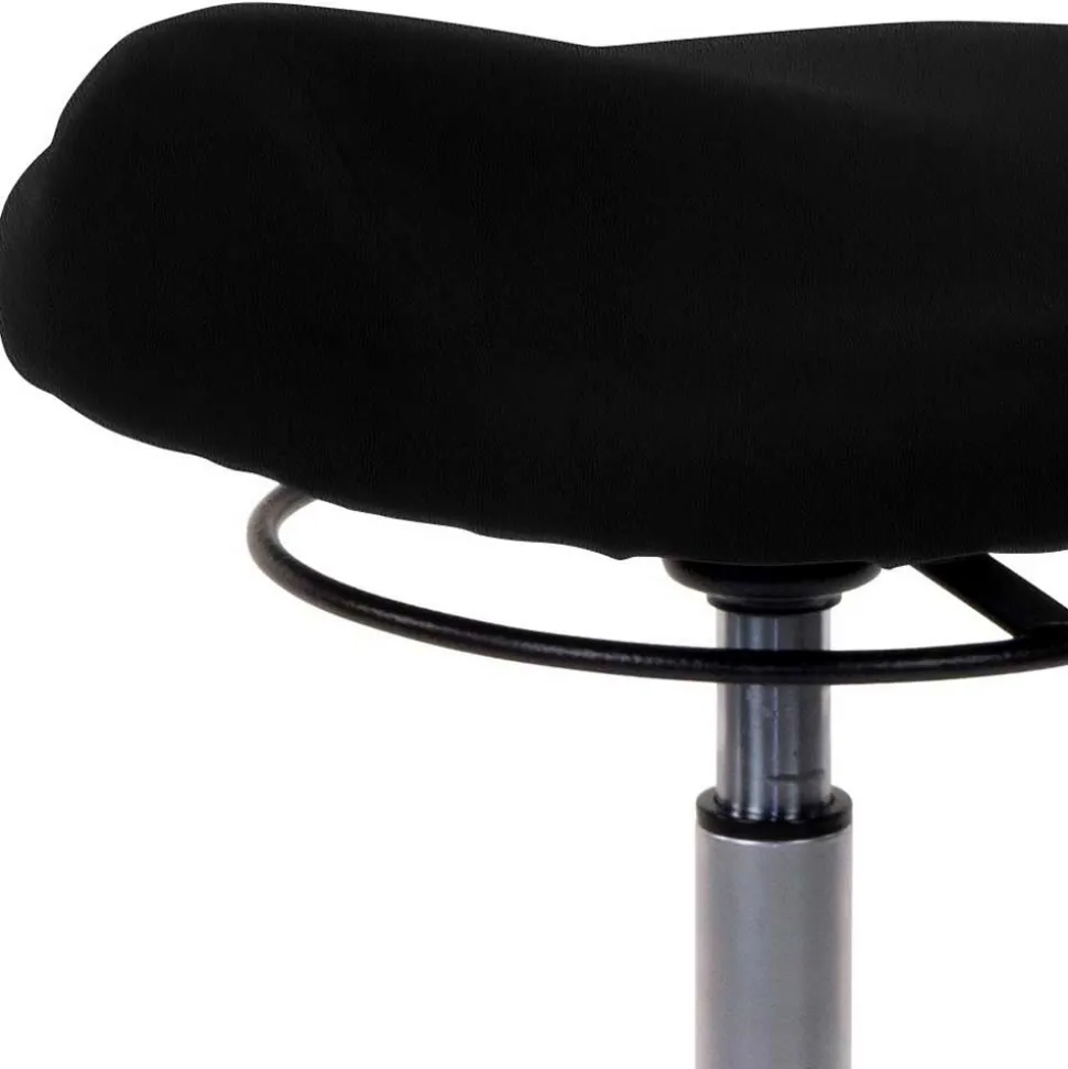 Bürohocker für aktives Sitzen in Schwarz - Enjisaco