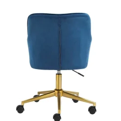 Bürostuhl in Blau mit Gold - Continento