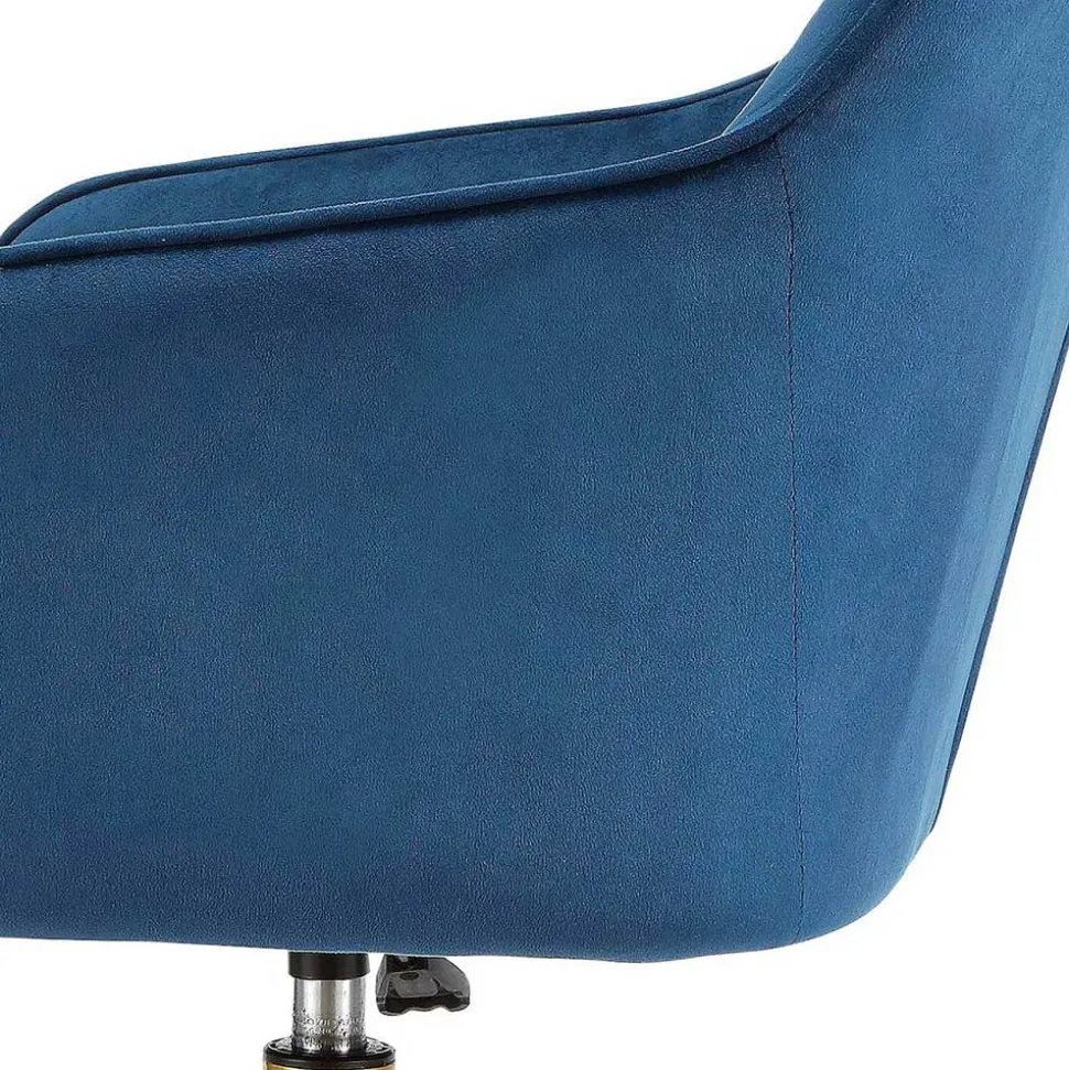 Bürostuhl in Blau mit Gold - Continento
