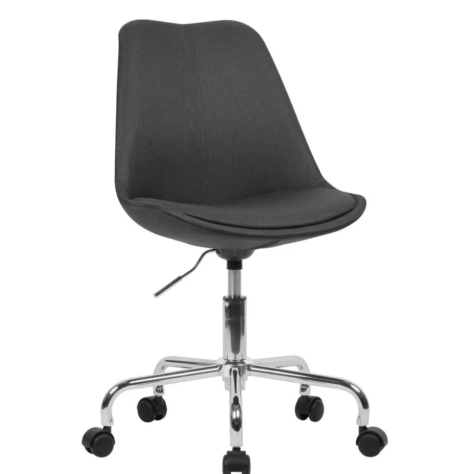 Bürostuhl in Schwarz & Chrom - Durioso