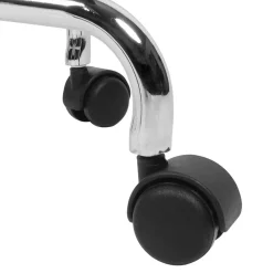 Bürostuhl in Schwarz & Chrom - Durioso