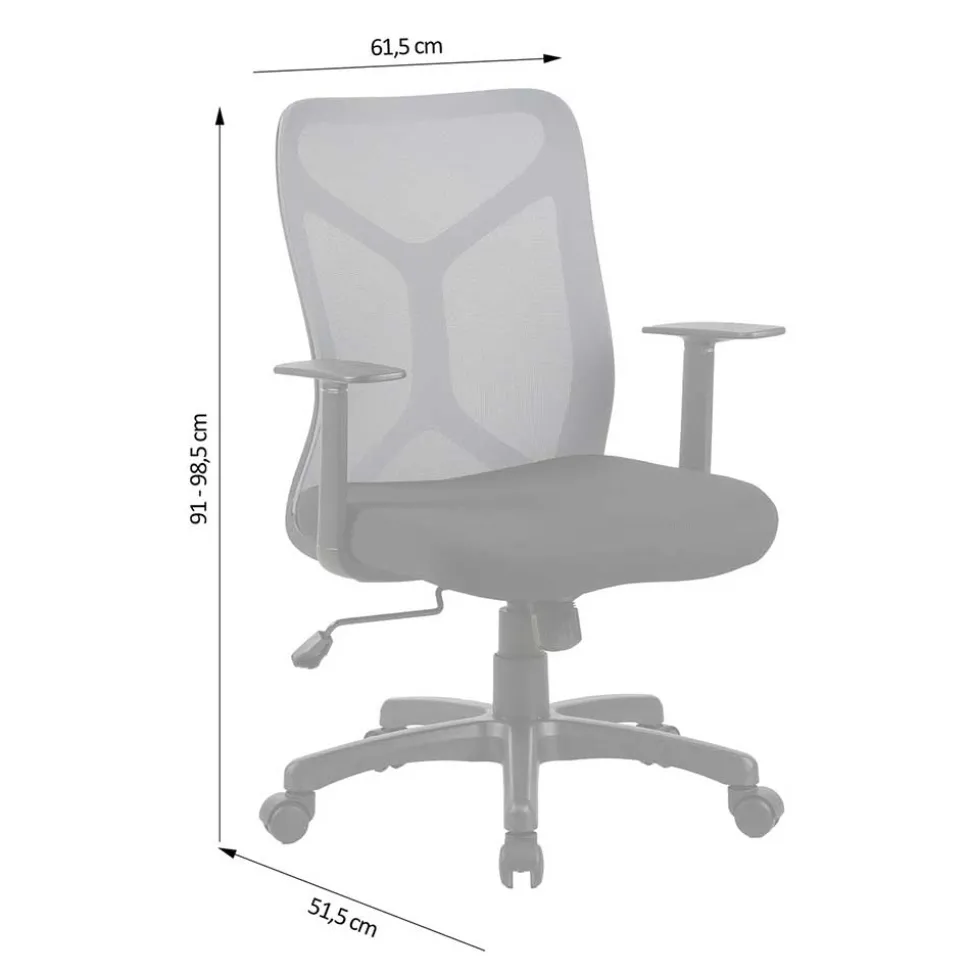 Bürostuhl mit hoher Lehne und Lendenwirbelstütze - Annet