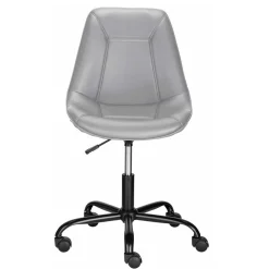 Bürostuhl mit Schalensitz in Grau Kunstleder - Formation