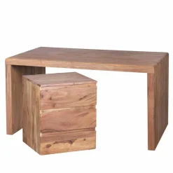Bürotisch Drolivio aus Akazienholz