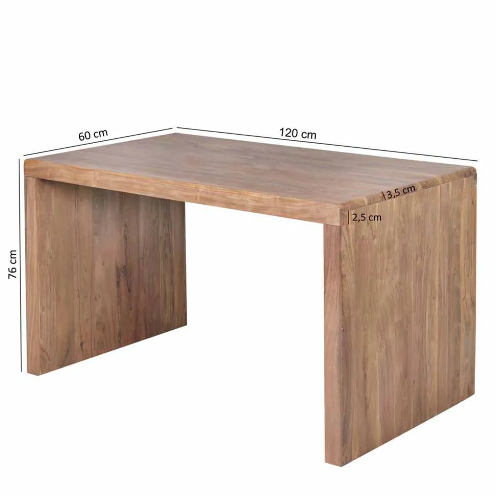 Bürotisch Drolivio aus Akazienholz