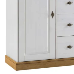 Brotschrank Sibiuta in Weiß Holz