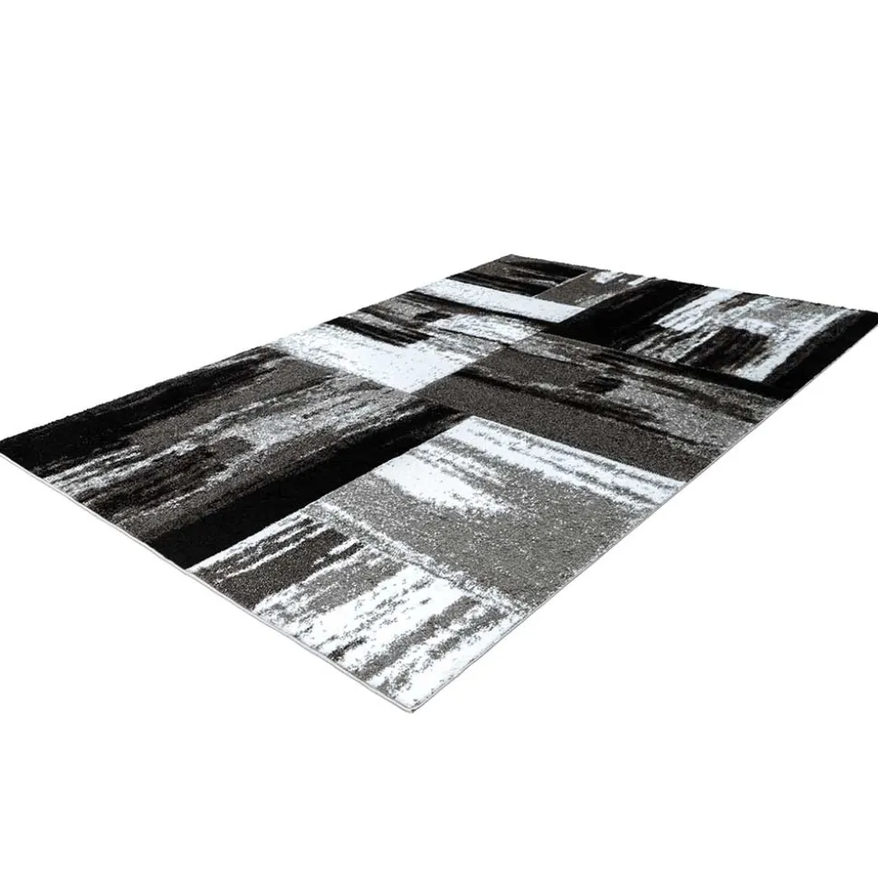 Brush Design Teppich in Grau und Schwarz - Naspar