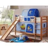 Buche Stockbett für Jungen mit Rutsche - Leonie