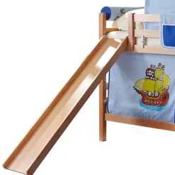 Buche Stockbett für Jungen mit Rutsche - Leonie