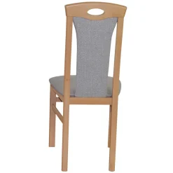 Buchenholz Stühle in Natur & Hellgrau - Zandravo (2er Set)