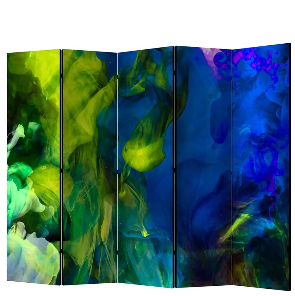 Bunter Paravent aus fünf Elementen - Brozana