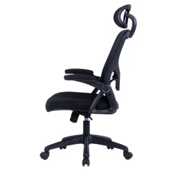 Chefsessel mit Kopfstütze in Schwarz - Geritts