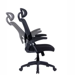 Chefsessel mit Kopfstütze in Schwarz - Geritts